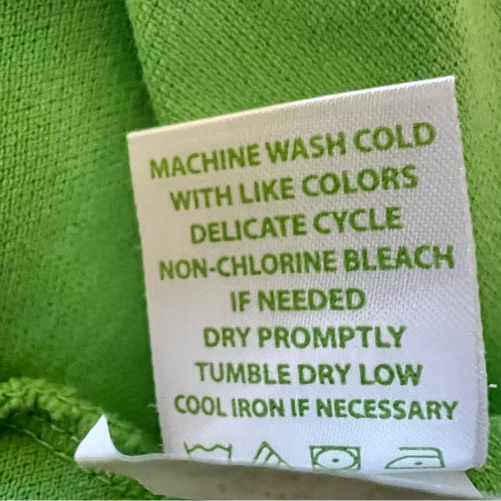 Lilly Pulitzer Soft Green Color Cotton Polo Shirt Cap Sleeve. - Picture 4 of 6
